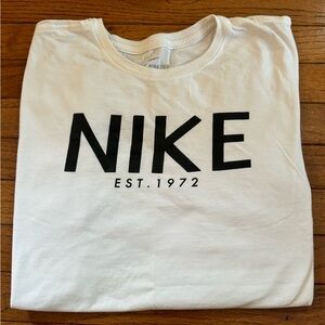 Vintage Black and White The Nike Tee